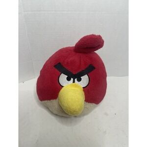 Angry Birds Red Bird 8" Plush Stuffed Animal Commonwealth 2010 Medium No Sound